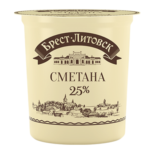 Сметана м.д.ж. 25% 380гр