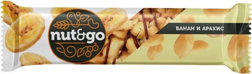 Батончик Nut N Go с арахисом и бананом 42гр.