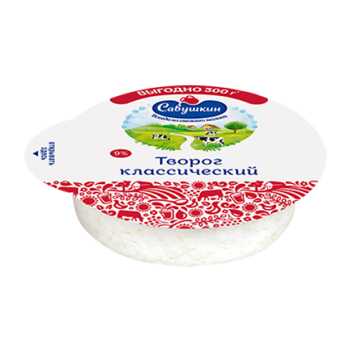 Творог Савушкин хуторок м.д.ж 9% 300гр